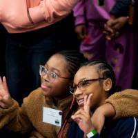 Girls of Color Summit previous event two attendees posing for a photo